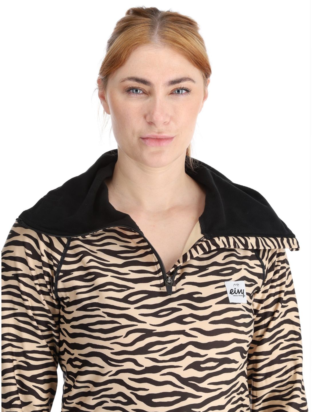 Eivy, Icecold Zip pullover women Zebra brown 