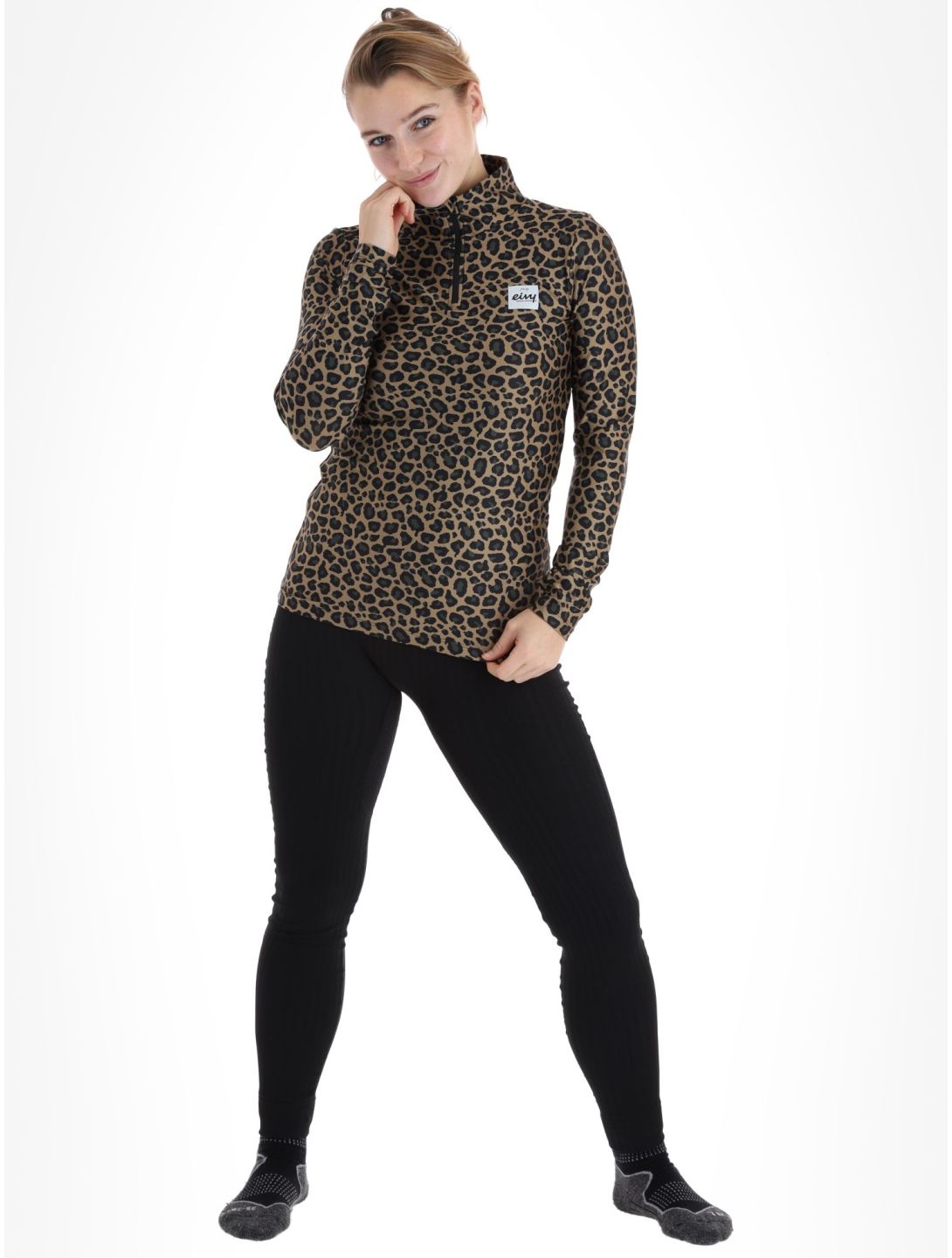 Eivy, Journey pullover women Leopard brown 