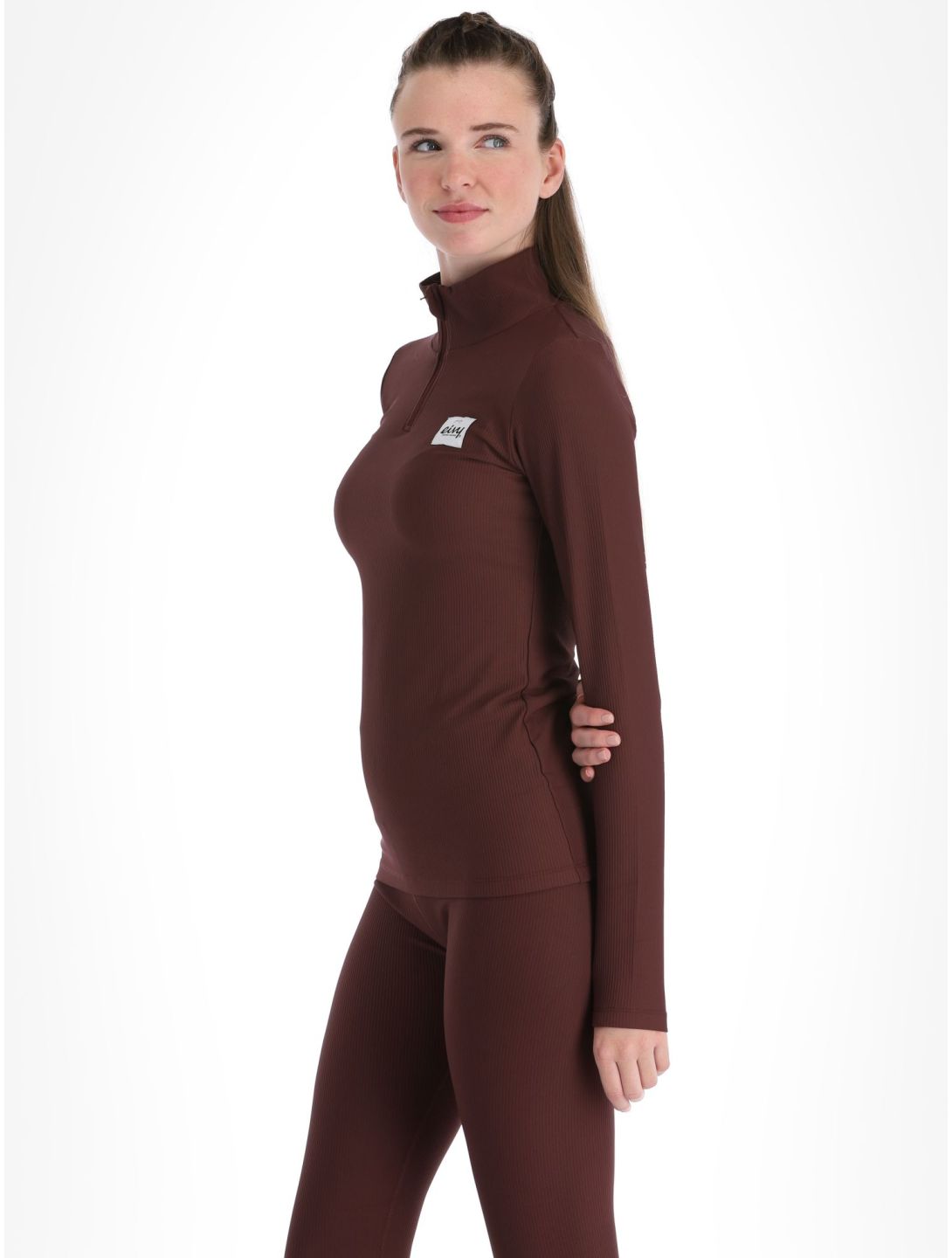 Eivy, Journey Rib pullover women Wine burgundy 