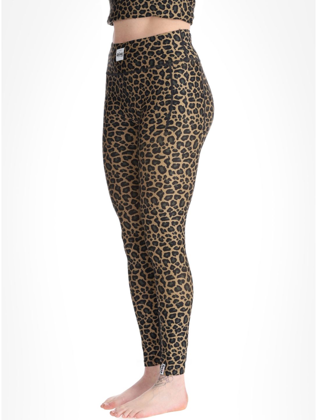 Eivy, Pocket thermal pants women Leopard brown 