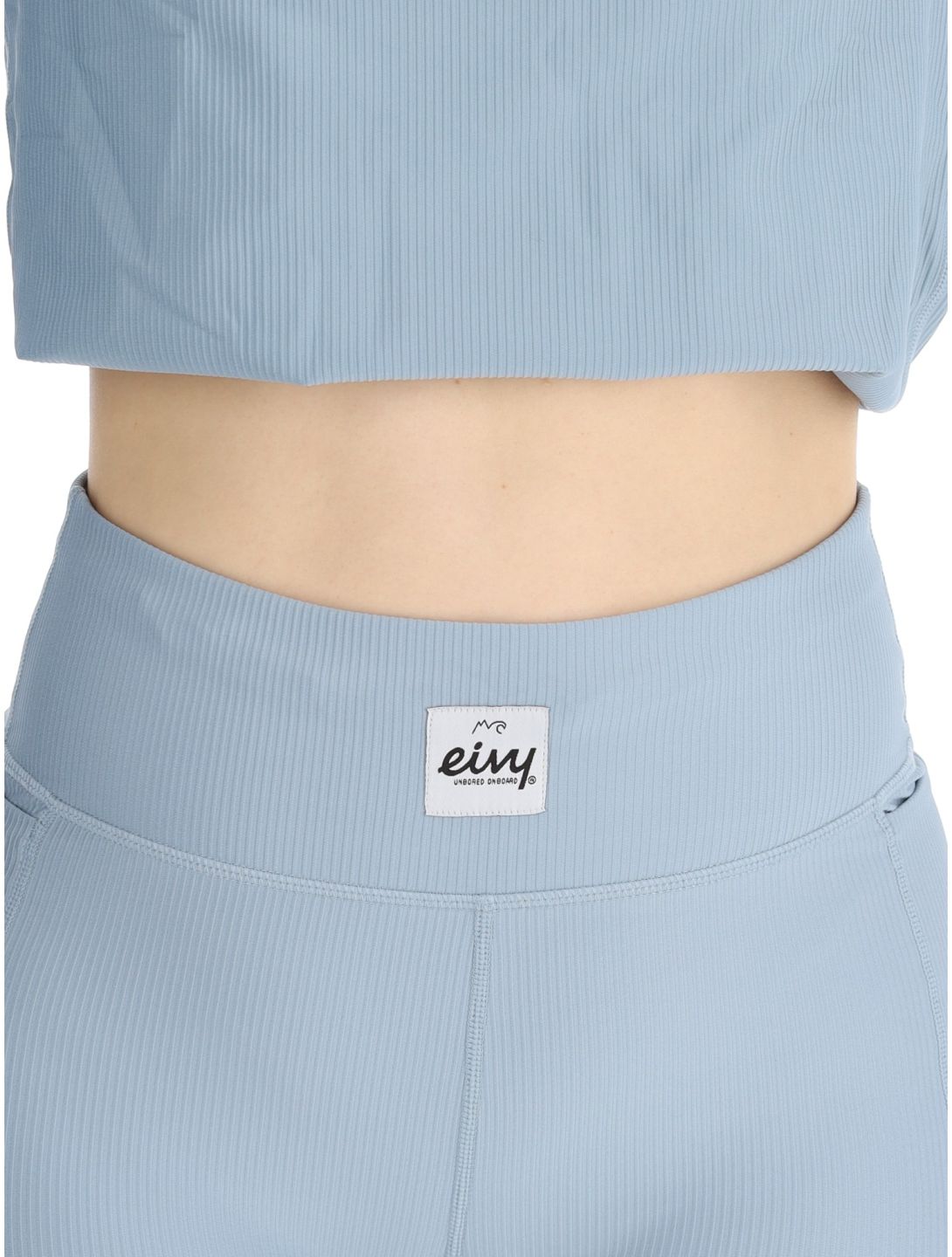 Eivy, Pocket Rib thermal pants women Faded Fog blue 