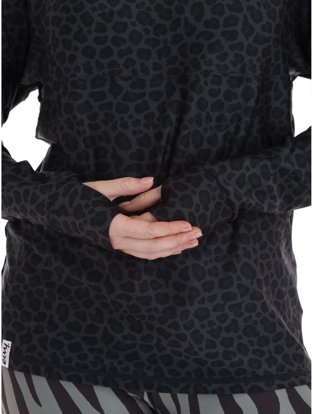 Eivy, Venture pullover women Black Leopard black 