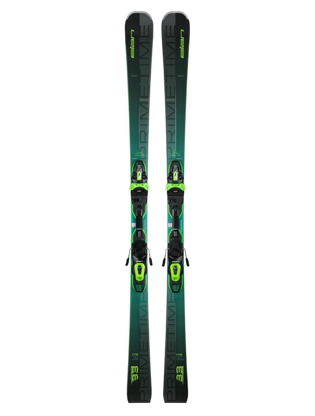 Elan, Elan Primetime 33 FusionX (2024-2025) skis unisex Green 