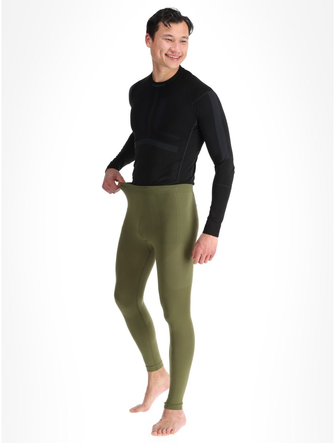 Falke, Long Tights thermal pants men Herb green 