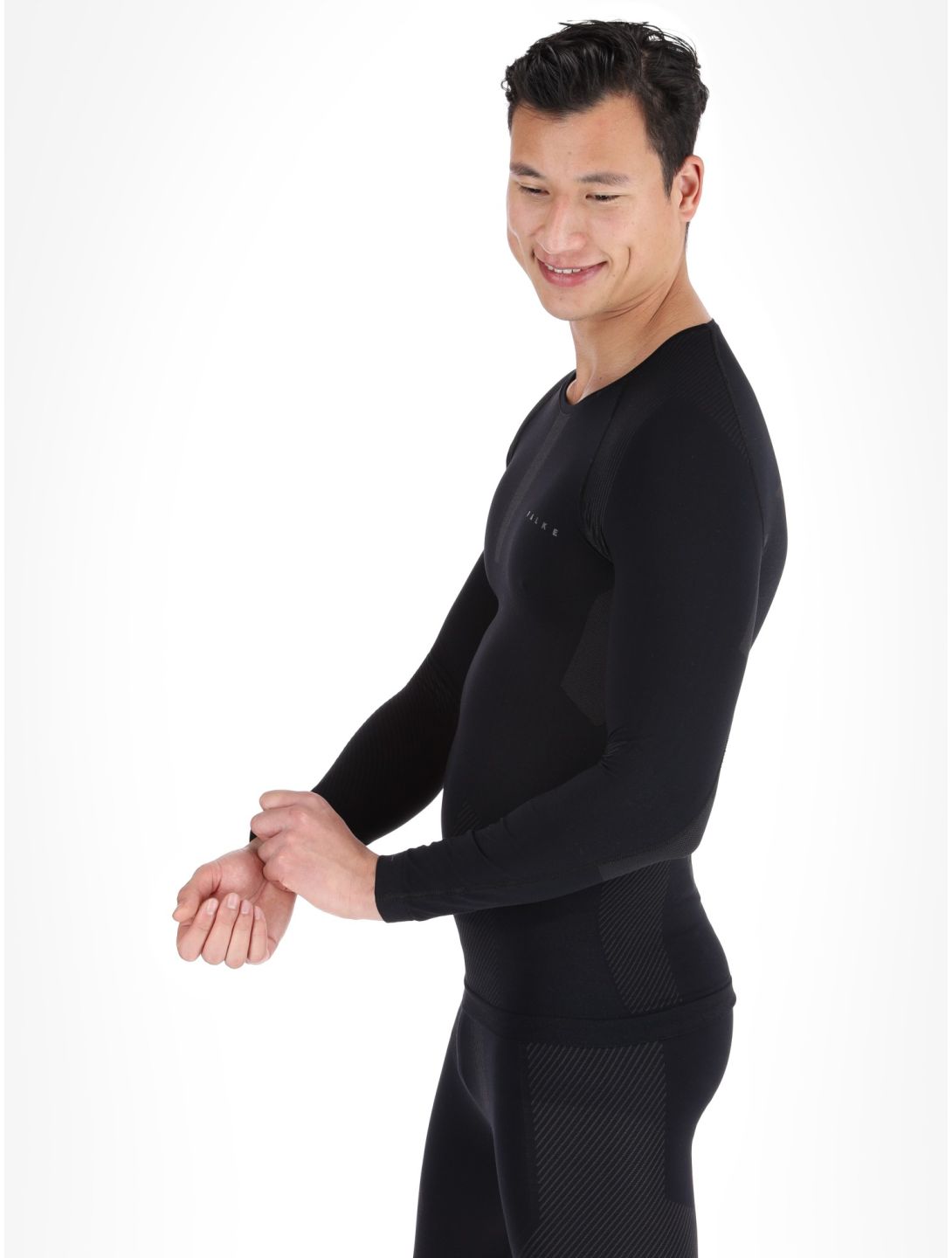 Falke, Longsleeved Shirt thermal shirt men Black black 