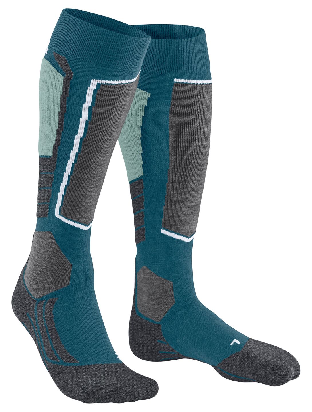 Falke, SK2 Intermediate ski socks women Lagoon green 