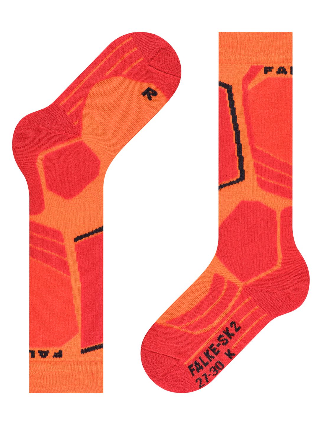 Falke, SK2 Intermediate ski socks kids Flash Orange orange, red 