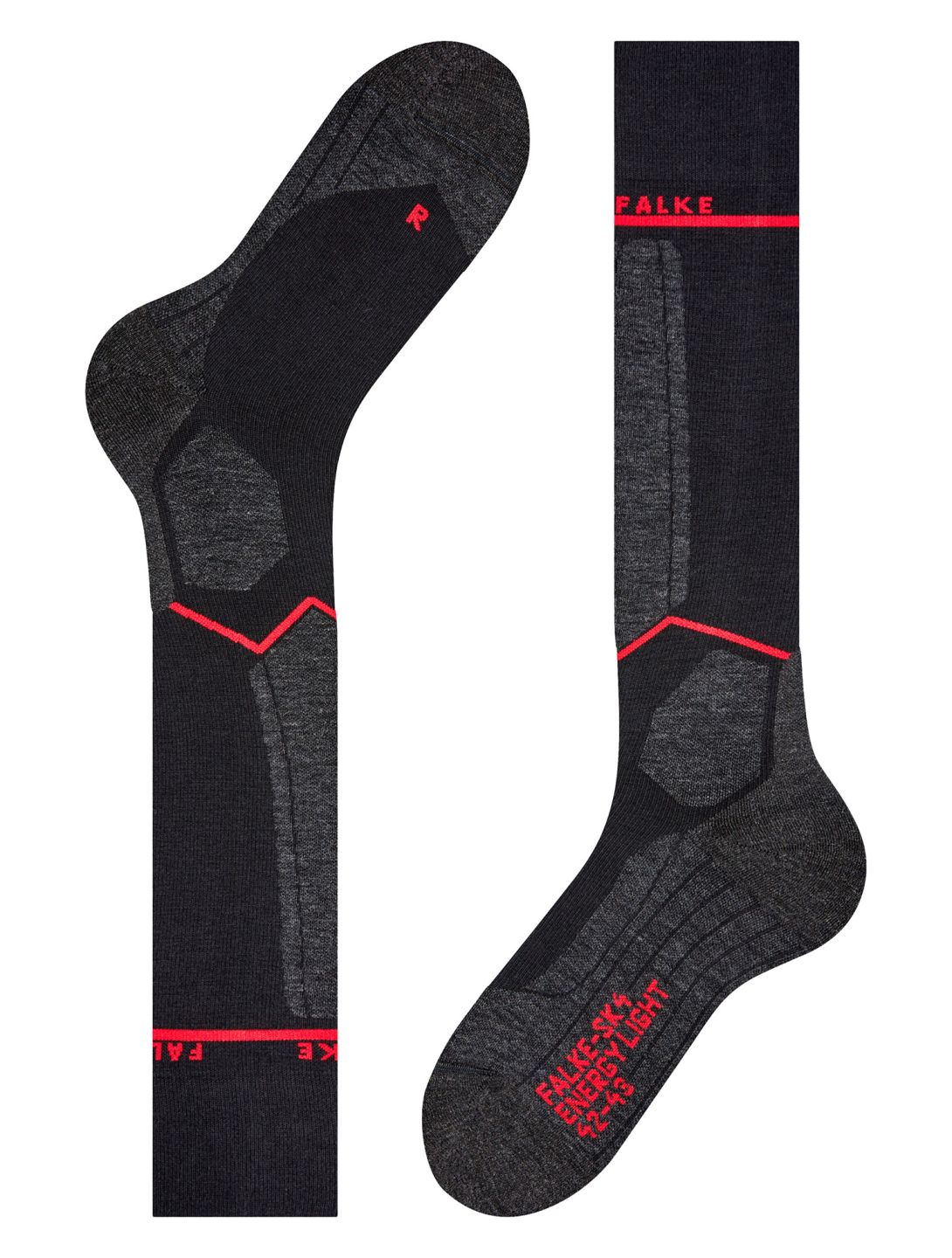 Falke, SK4 Advanced Compression Light compression socks men Black Mix black, grey 