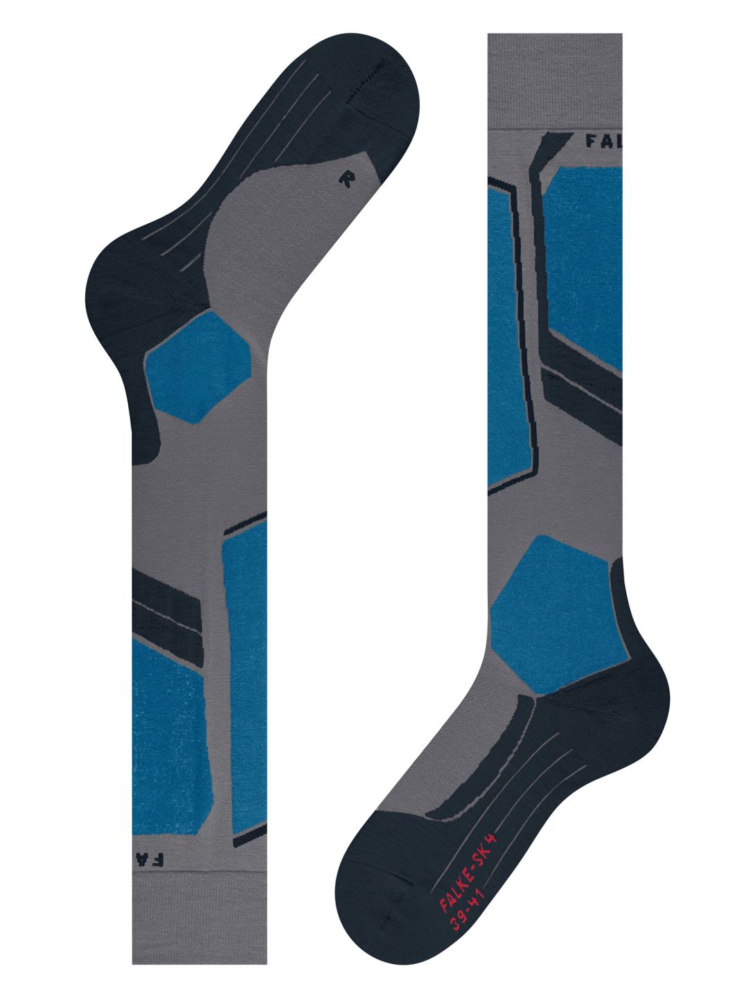 Falke, SK4 Advanced ski socks men M. Grey Melange blue 