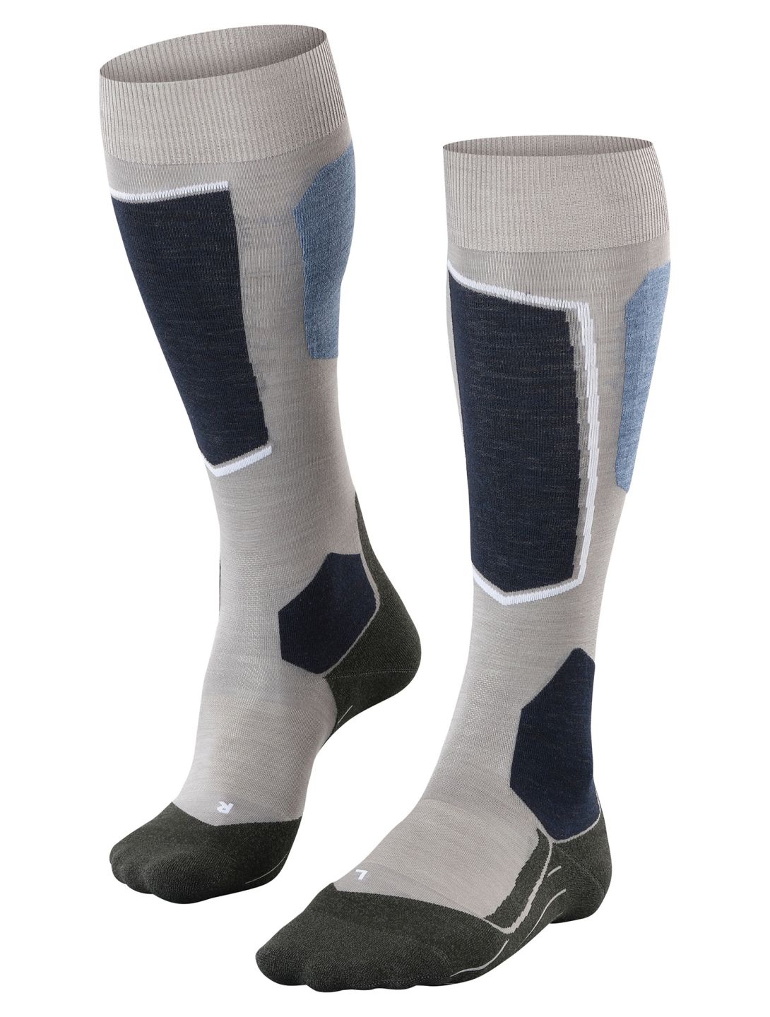 Falke, SK6 Pro ski socks women M. Grey Melange grey 