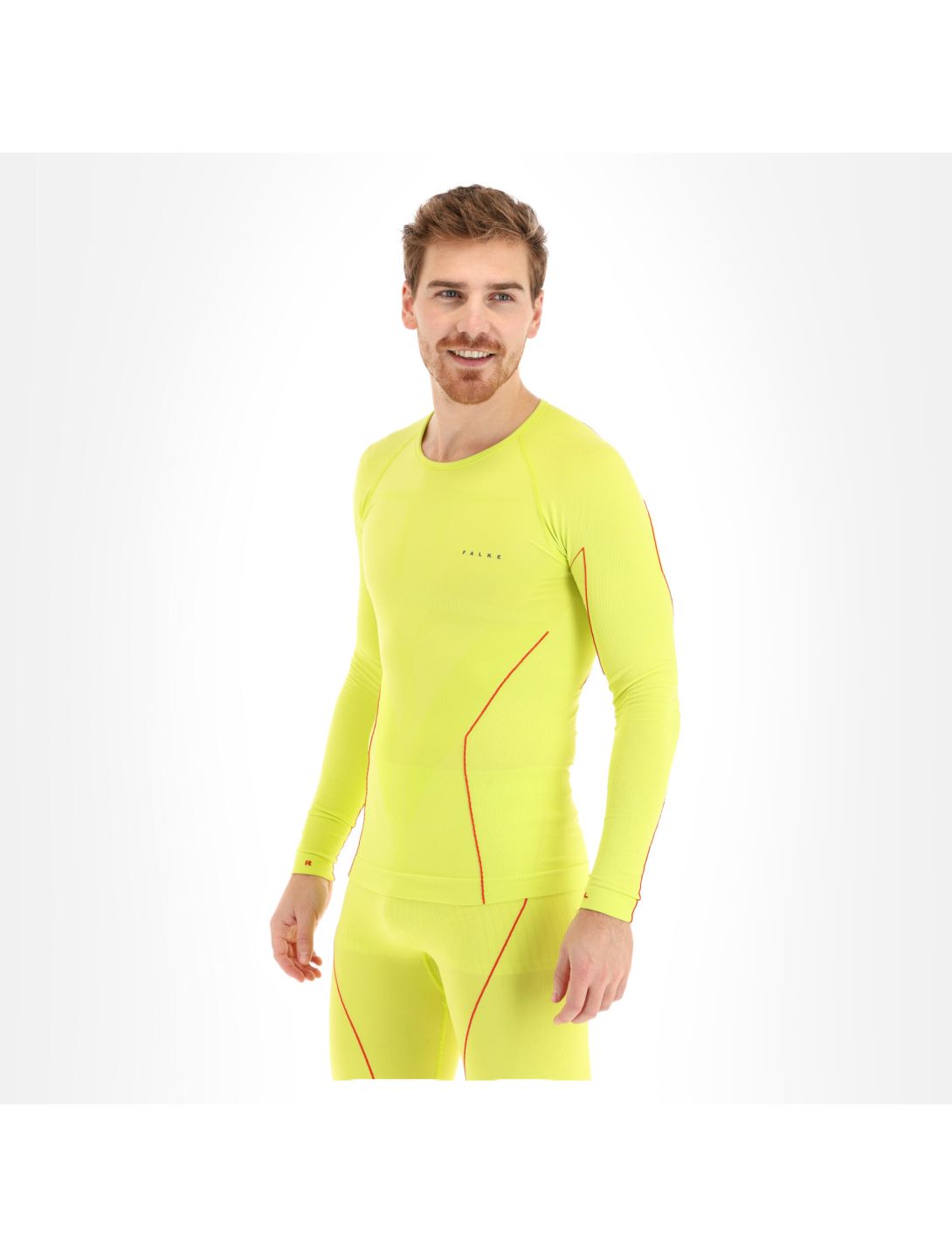 Falke, Longsl. T M thermal shirt men bright yellow 