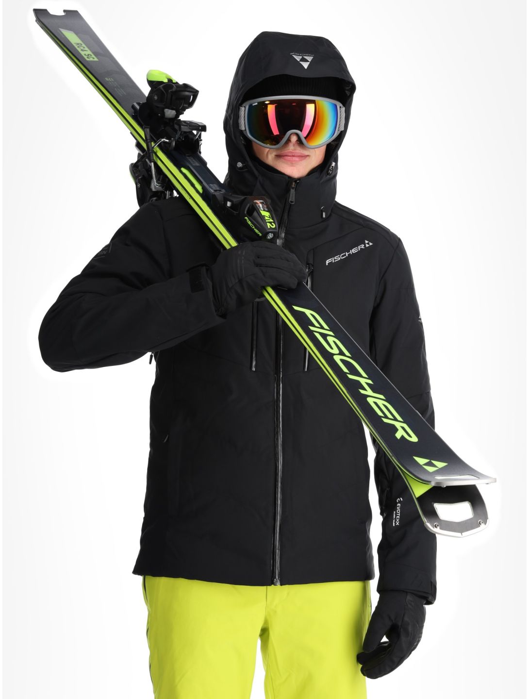 Fischer, Anniversary ski jacket men Black black 