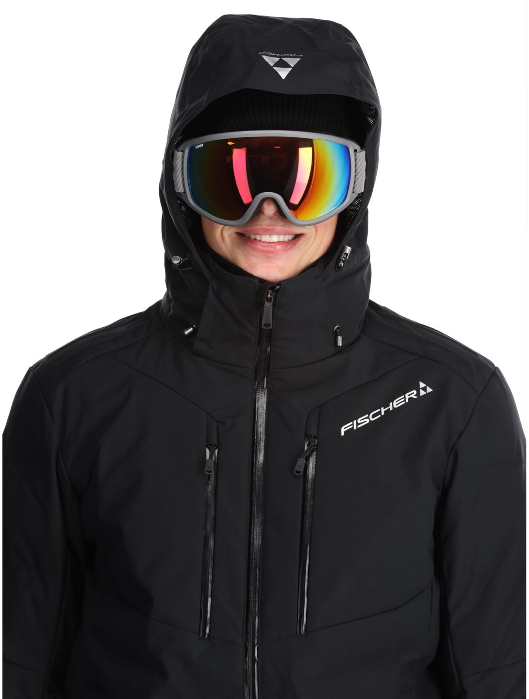 Fischer, Anniversary ski jacket men Black black 