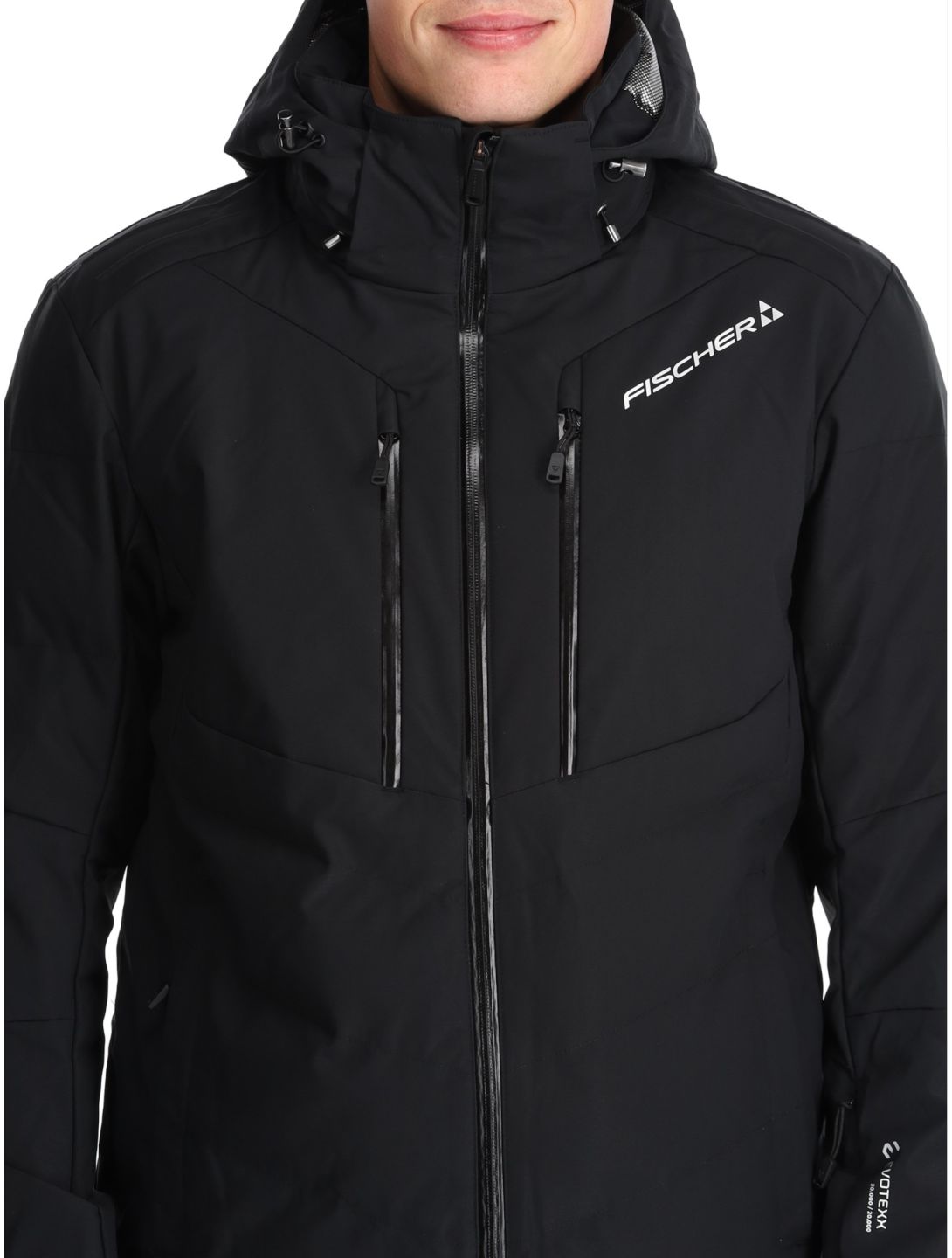 Fischer, Anniversary ski jacket men Black black 