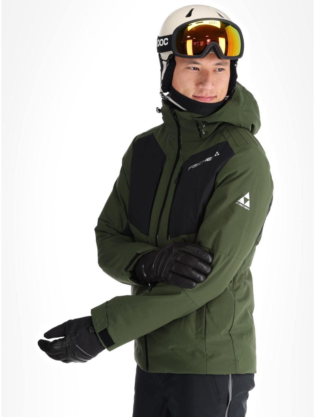 Fischer, Anniversary ski jacket men R.Green-R.Green-Black 