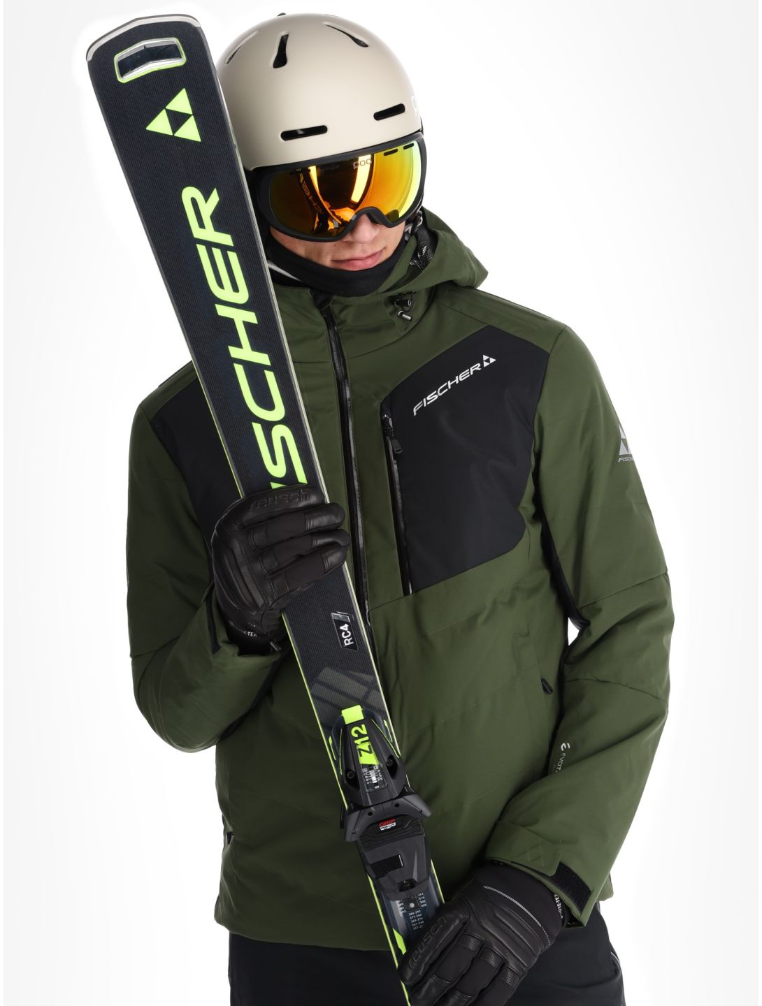 Fischer, Anniversary ski jacket men R.Green-R.Green-Black 