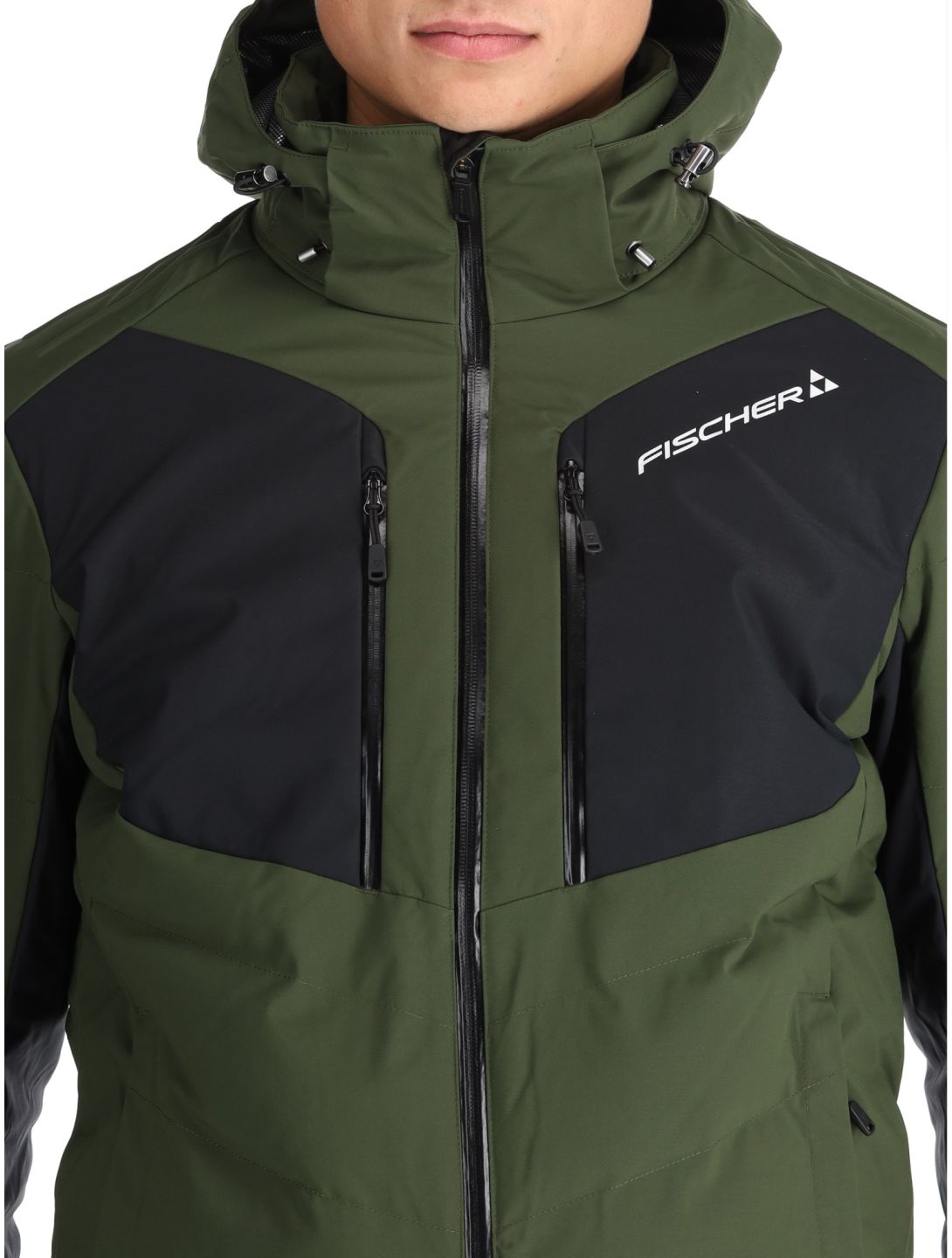 Fischer, Anniversary ski jacket men R.Green-R.Green-Black 