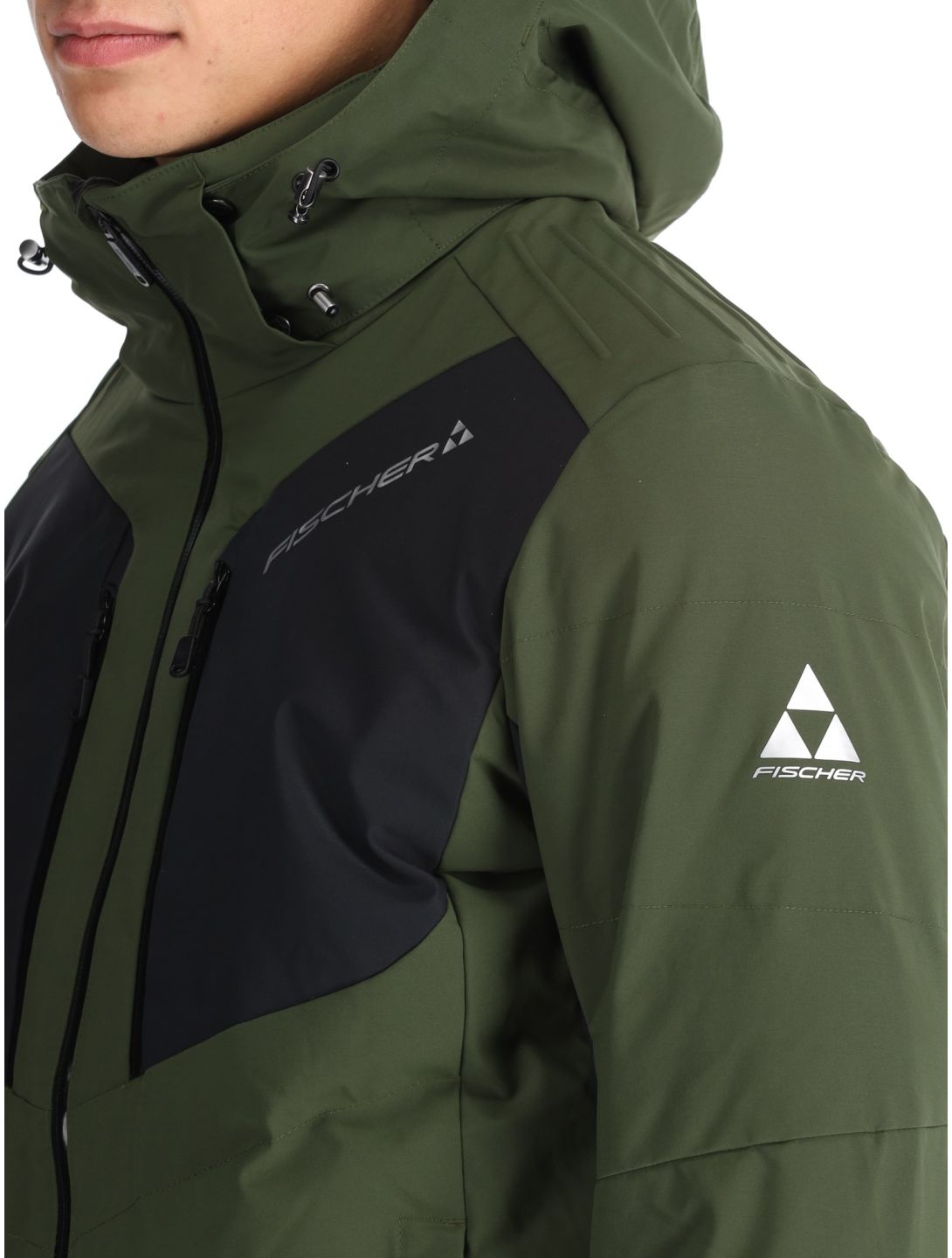 Fischer, Anniversary ski jacket men R.Green-R.Green-Black 