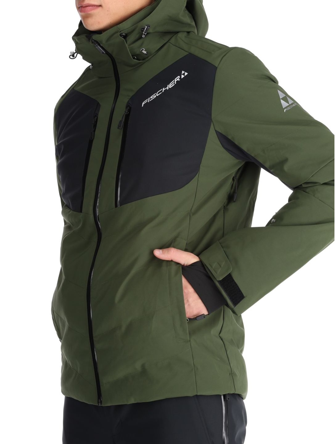 Fischer, Anniversary ski jacket men R.Green-R.Green-Black 