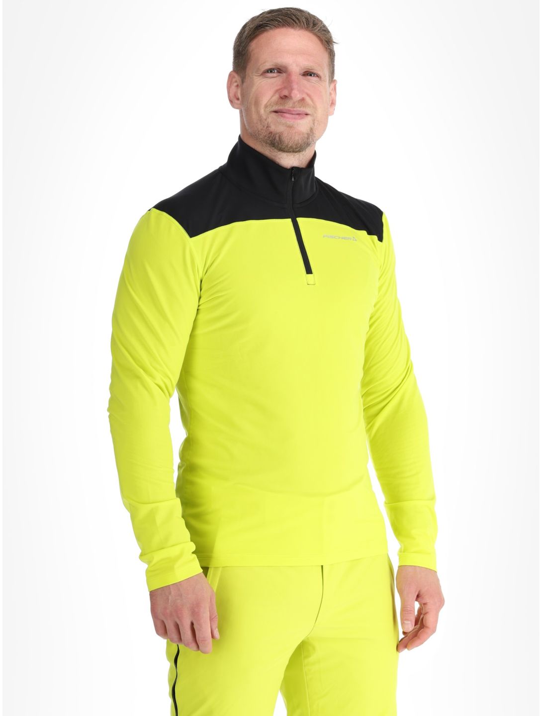 Fischer, Base Pro pullover men Yellow F-Yellow F-Black 