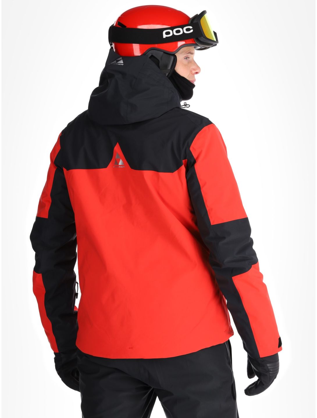 Fischer, Cascade ski jacket men C.Red-C.Red-Black 