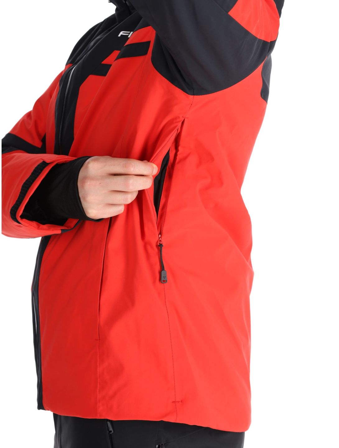 Fischer, Cascade ski jacket men C.Red-C.Red-Black 