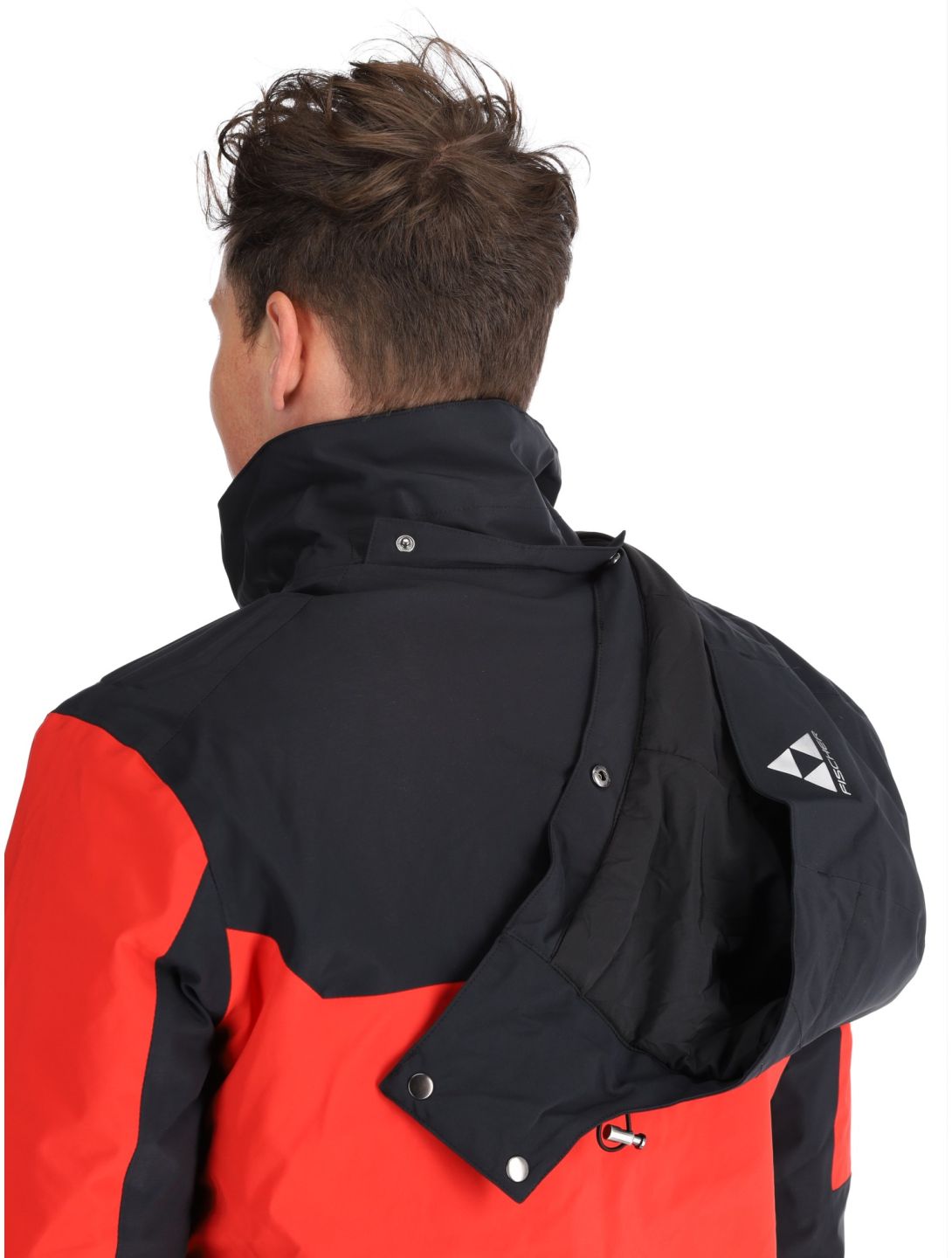 Fischer, Cascade ski jacket men C.Red-C.Red-Black 