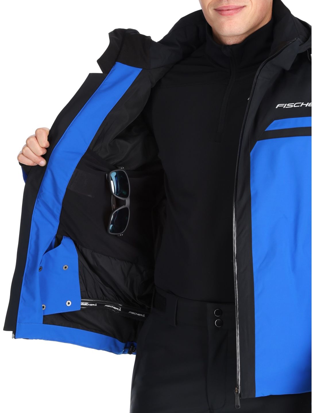 Fischer, Cascade ski jacket men O.Blue-O.Blue-Black 