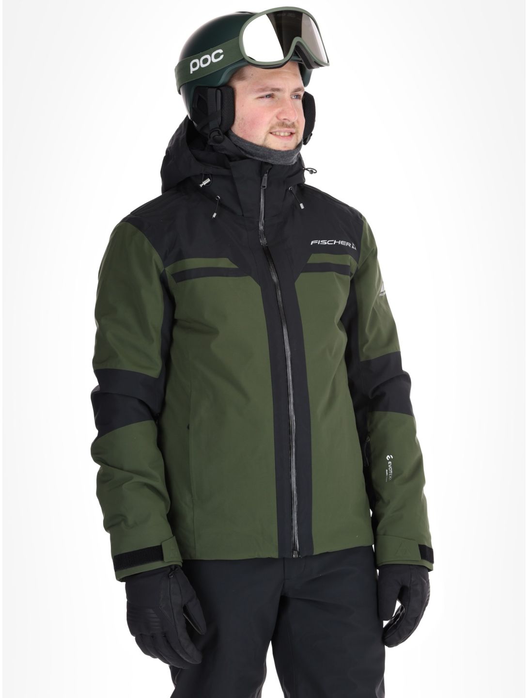 Fischer, Cascade ski jacket men R.Green-R.Green-Black 