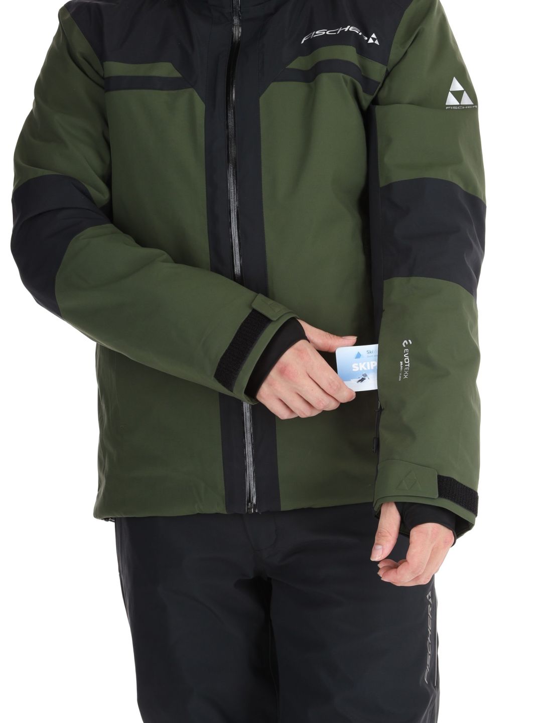 Fischer, Cascade ski jacket men R.Green-R.Green-Black 