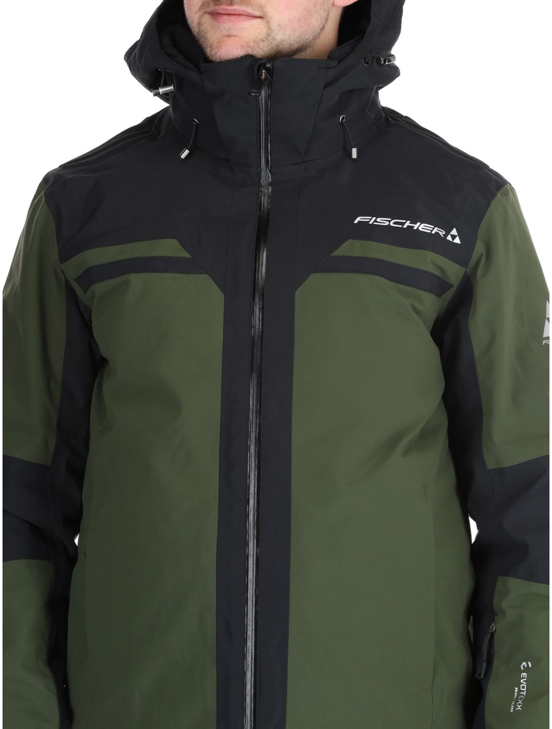 Fischer, Cascade ski jacket men R.Green-R.Green-Black 