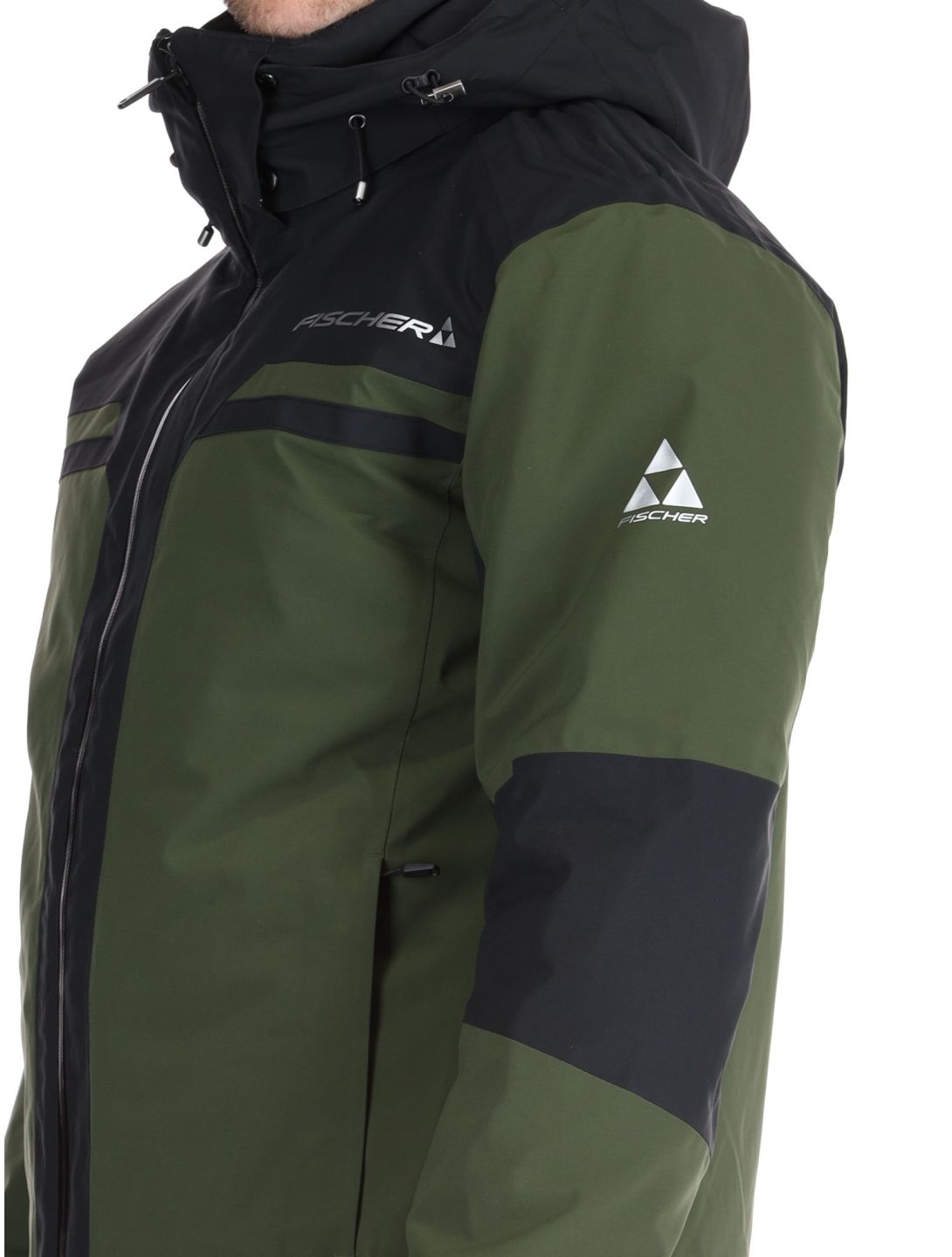 Fischer, Cascade ski jacket men R.Green-R.Green-Black 