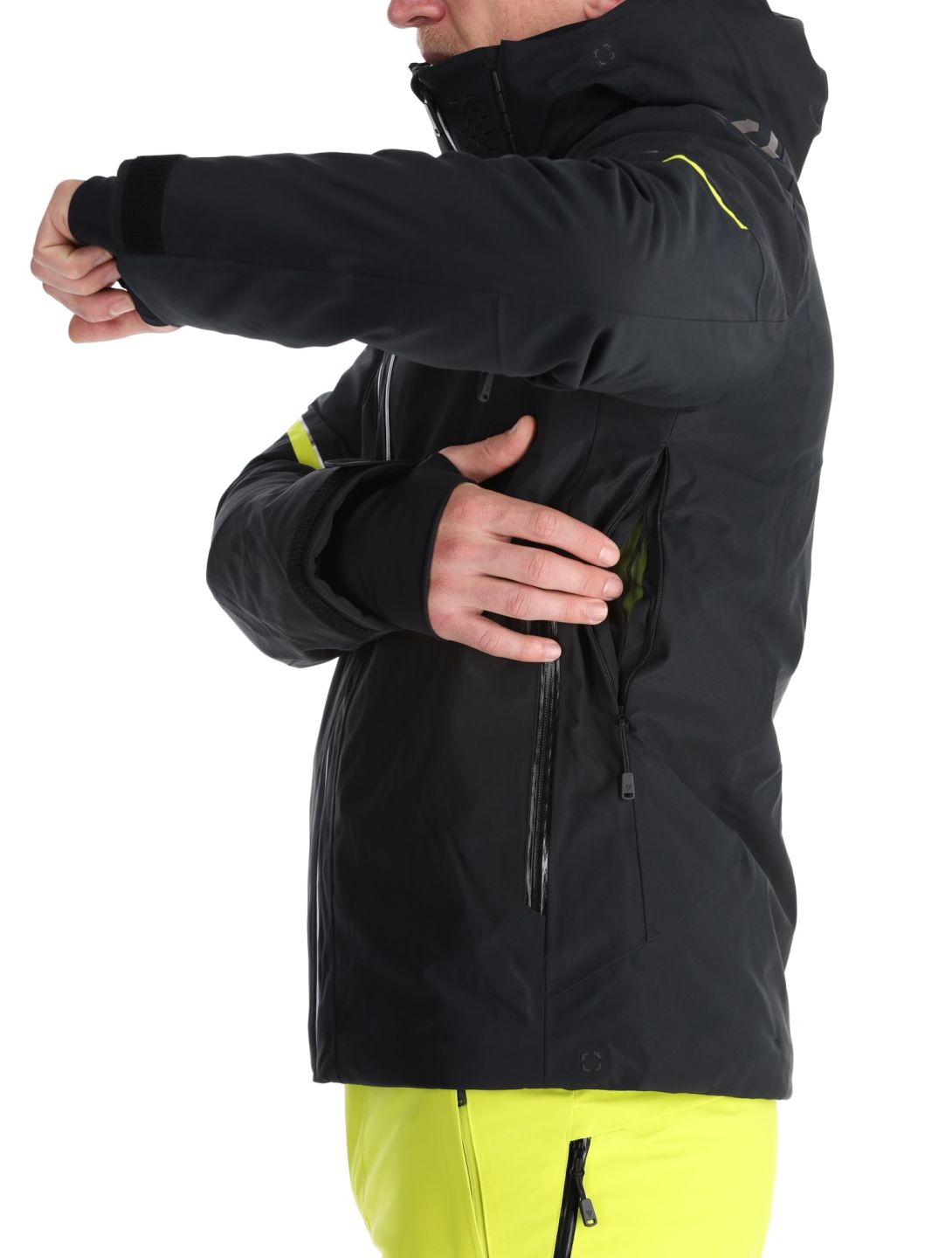 Fischer, RC4 ski jacket men Black black 