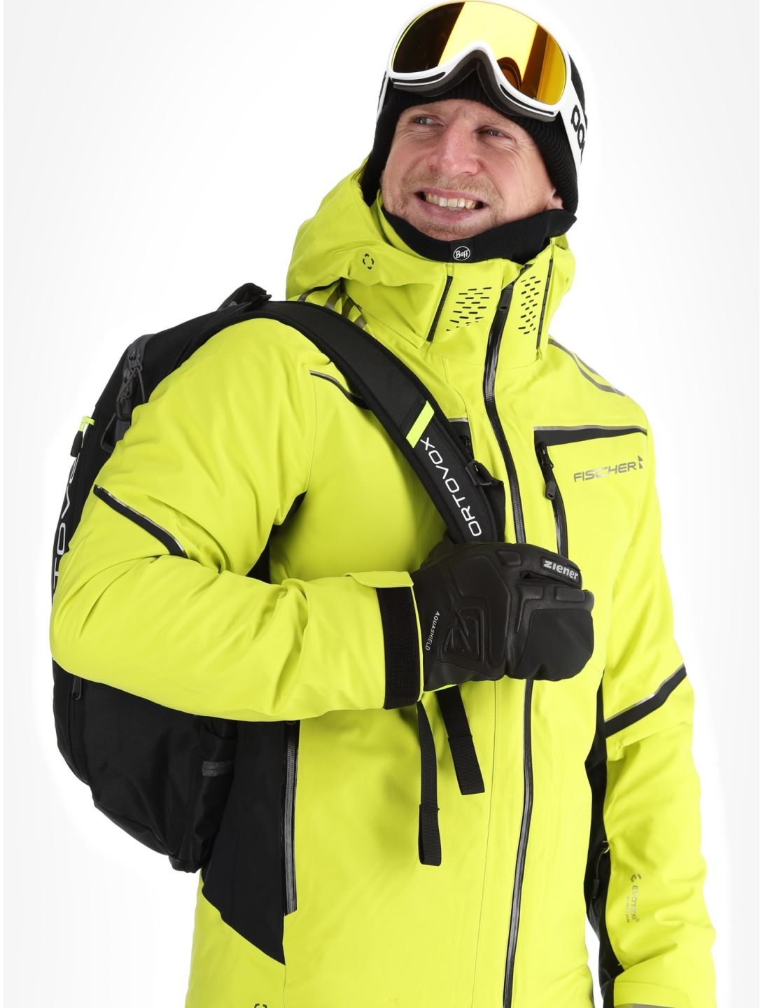 Fischer, RC4 ski jacket men Fischer Yellow yellow 