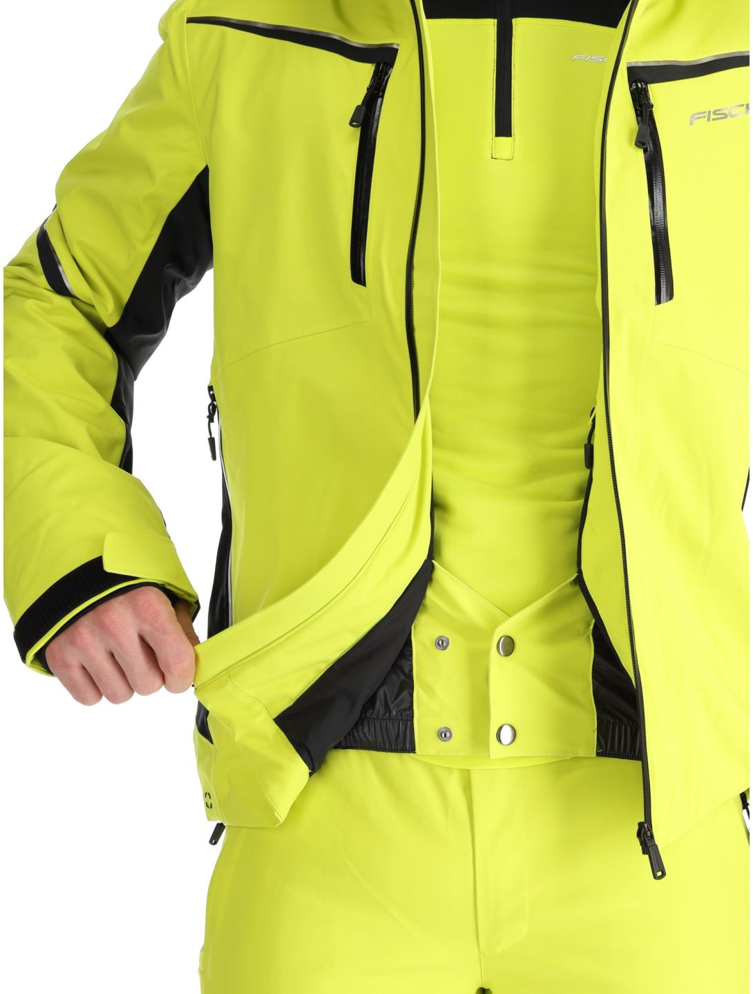 Fischer, RC4 ski jacket men Fischer Yellow yellow 