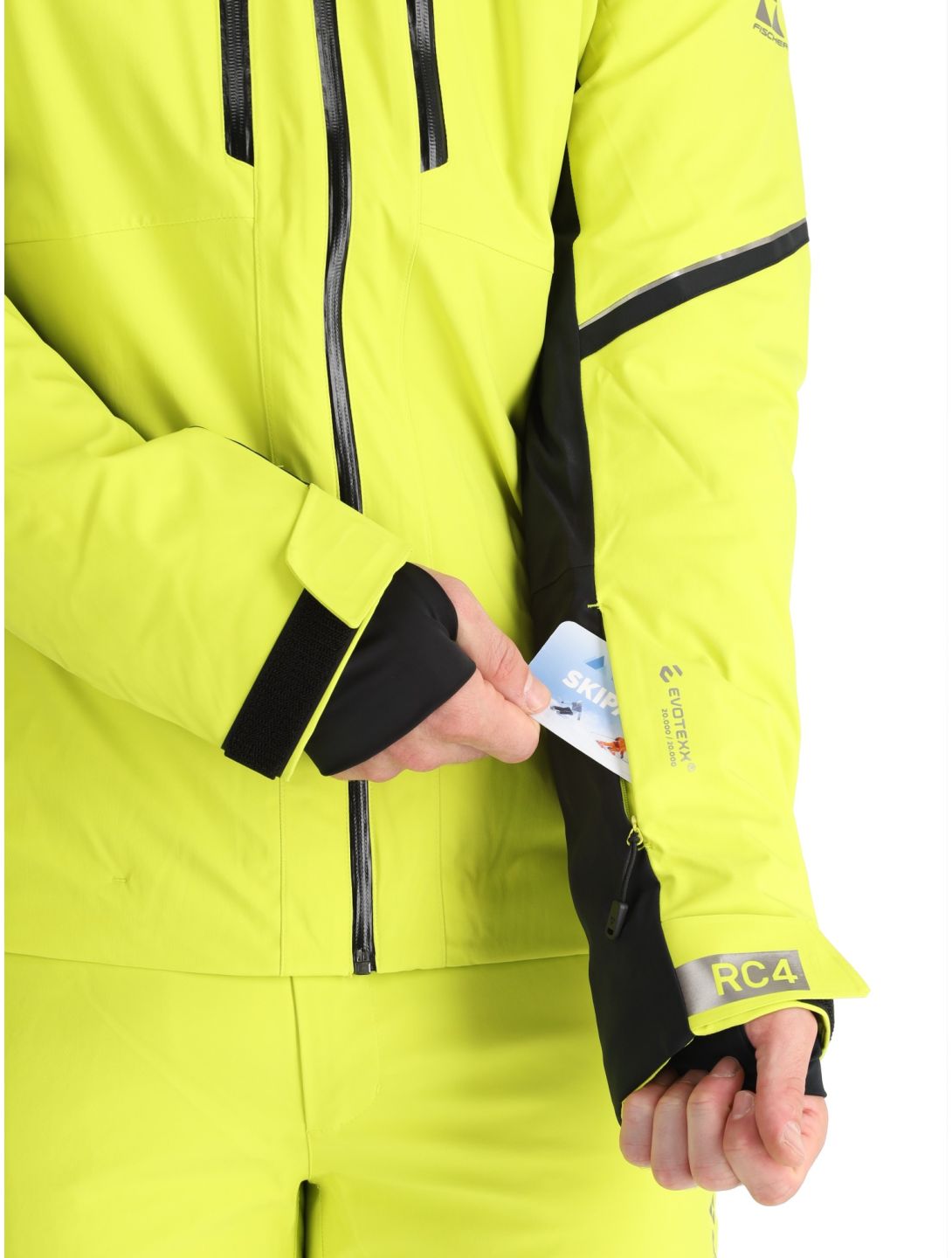 Fischer, RC4 ski jacket men Fischer Yellow yellow 