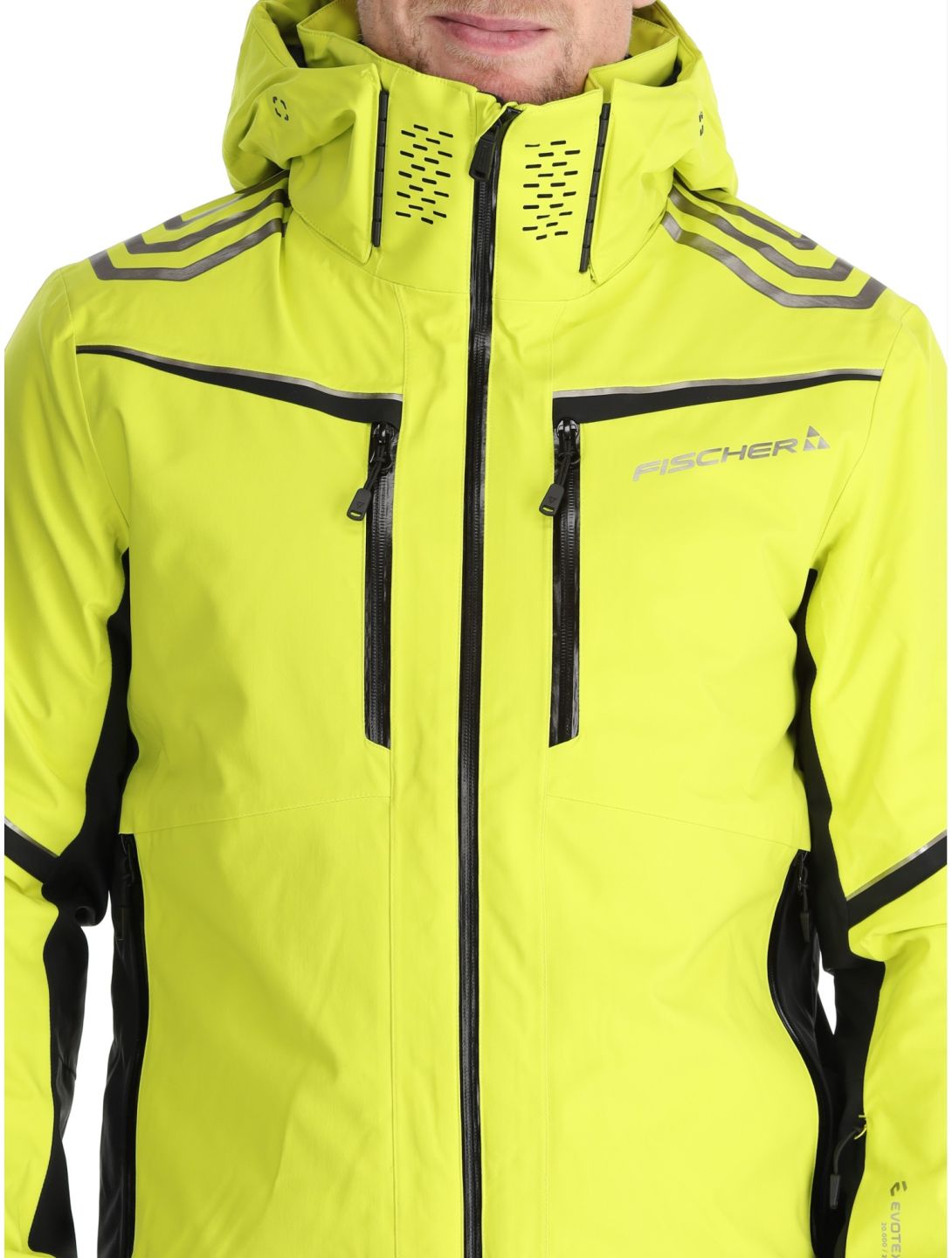 Fischer, RC4 ski jacket men Fischer Yellow yellow 