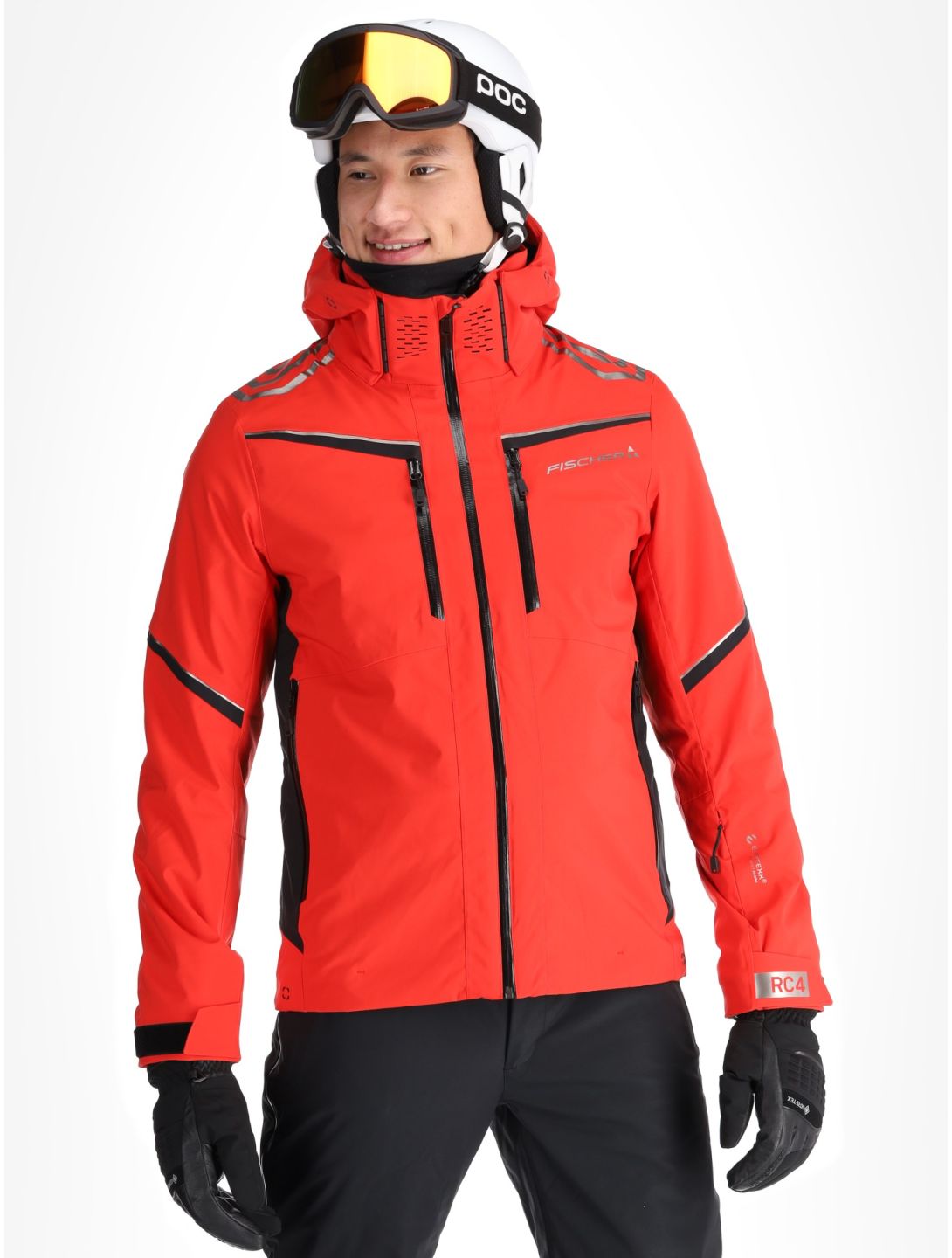 Fischer, RC4 ski jacket men Red red 