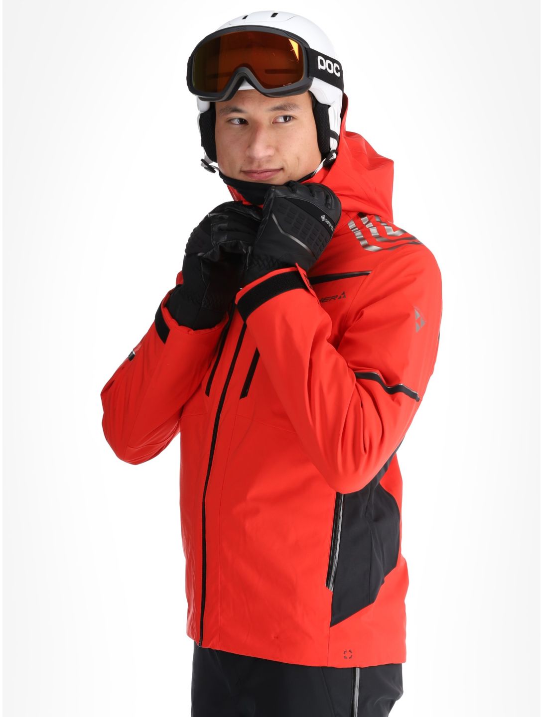 Fischer, RC4 ski jacket men Red red 