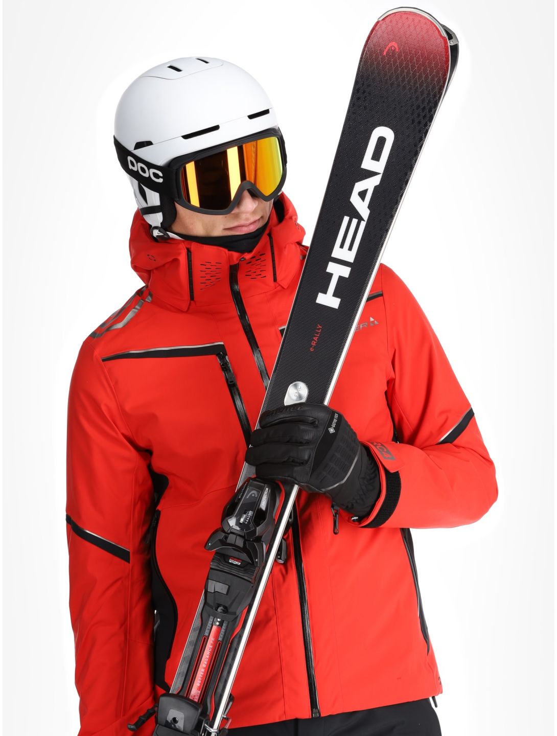 Fischer, RC4 ski jacket men Red red 