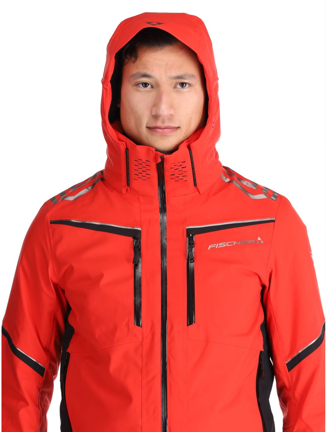 Fischer, RC4 ski jacket men Red red 