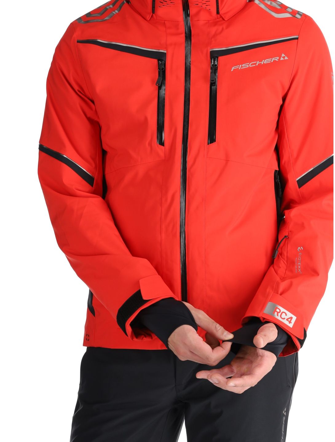 Fischer, RC4 ski jacket men Red red 