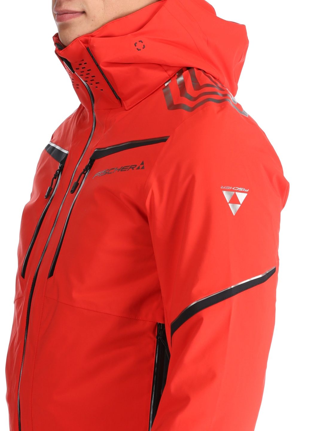 Fischer, RC4 ski jacket men Red red 