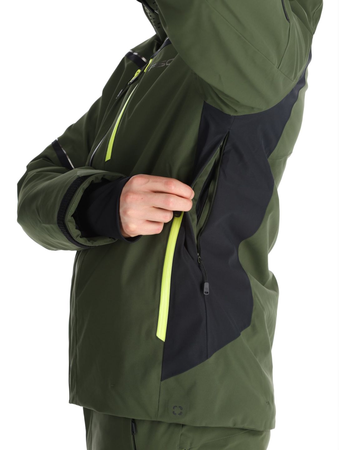 Fischer, RC4 ski jacket men Rifle Green green 