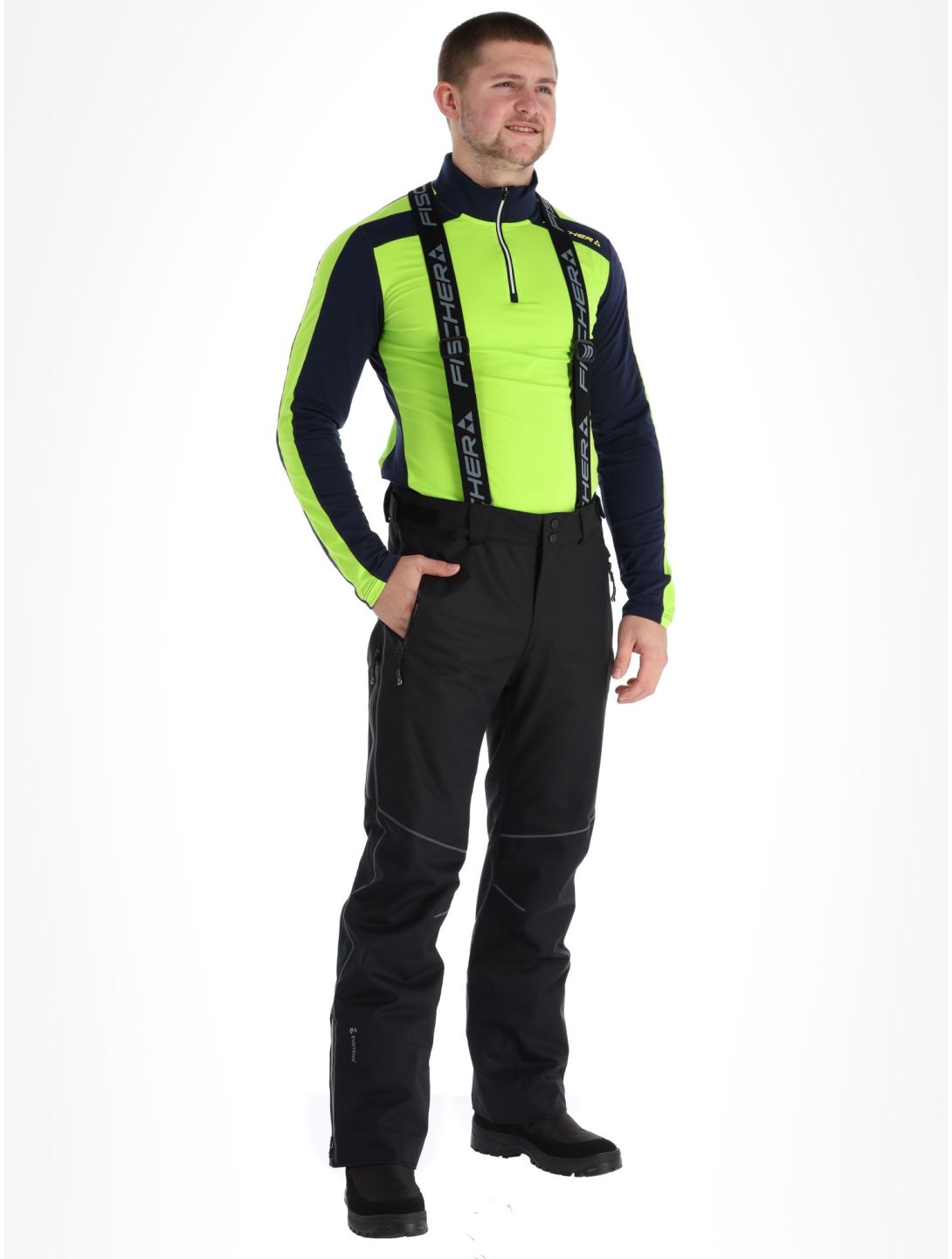 Fischer, RC4 ski pants men Black black 