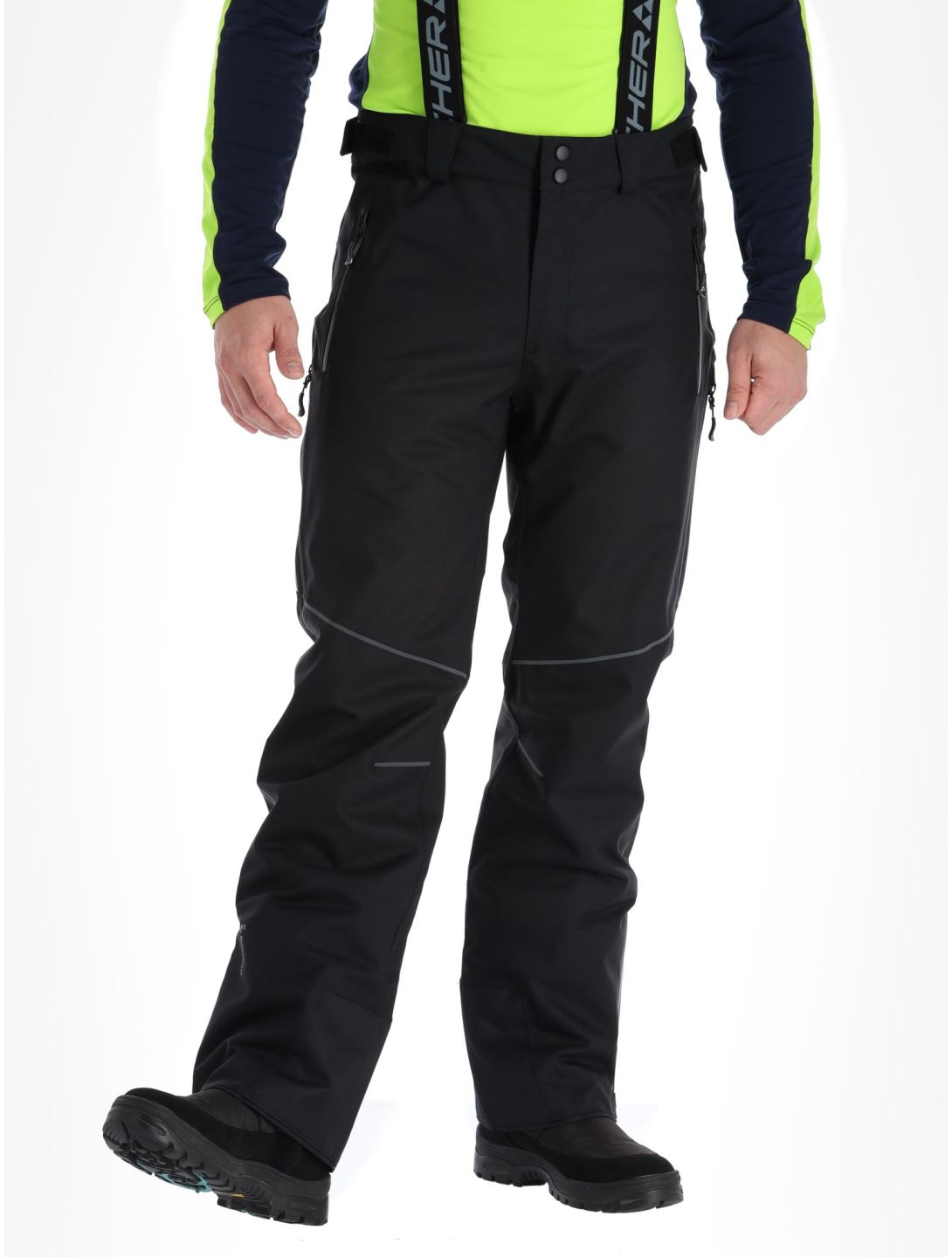 Fischer, RC4 ski pants men Black black 