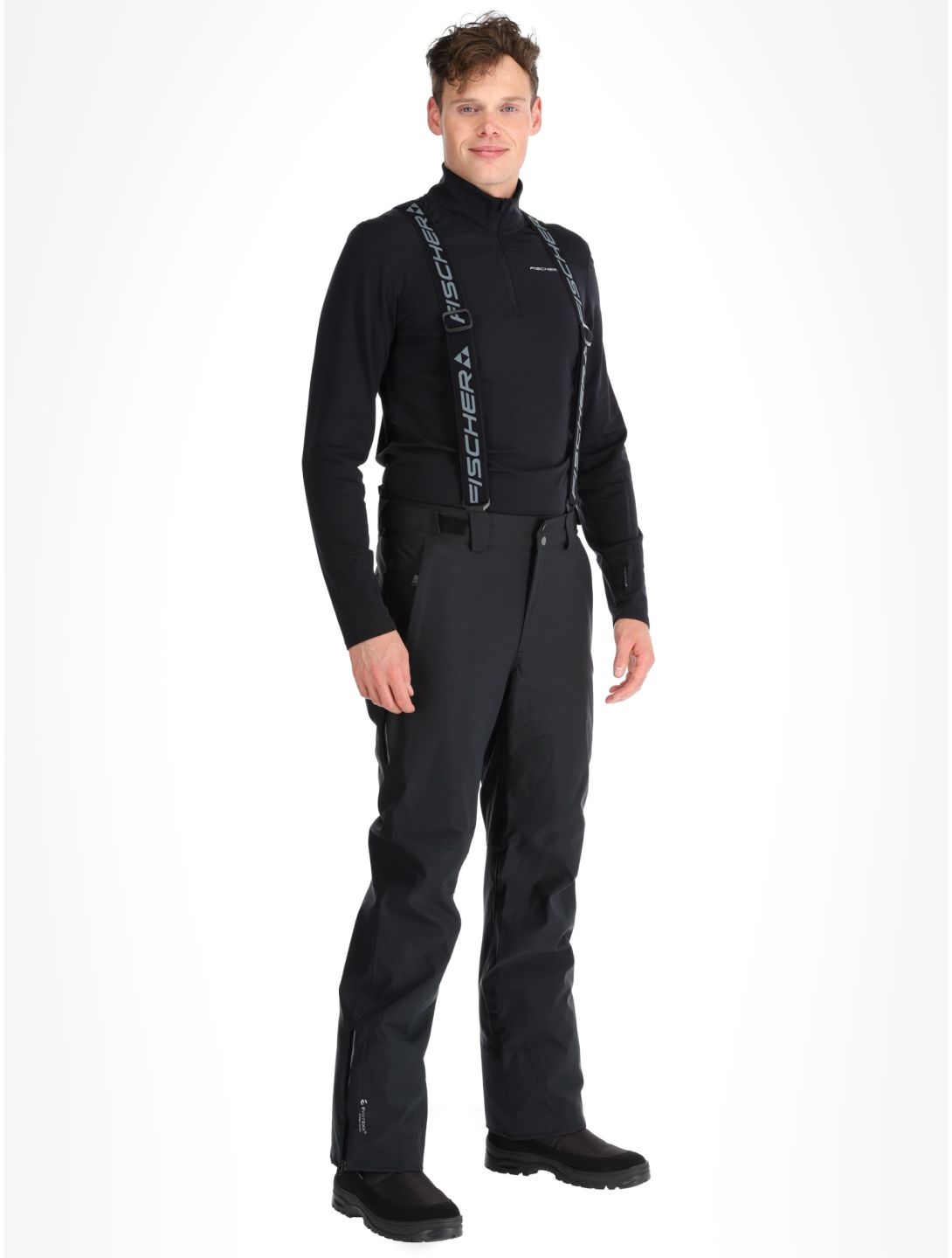 Fischer, RC4 ski pants men Black black 