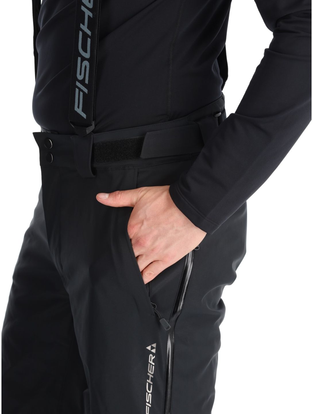 Fischer, RC4 ski pants men Black black 