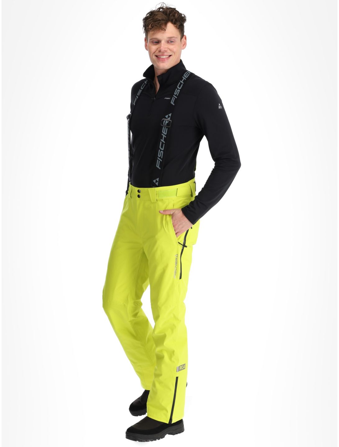 Fischer, RC4 ski pants men Fischer Yellow yellow 