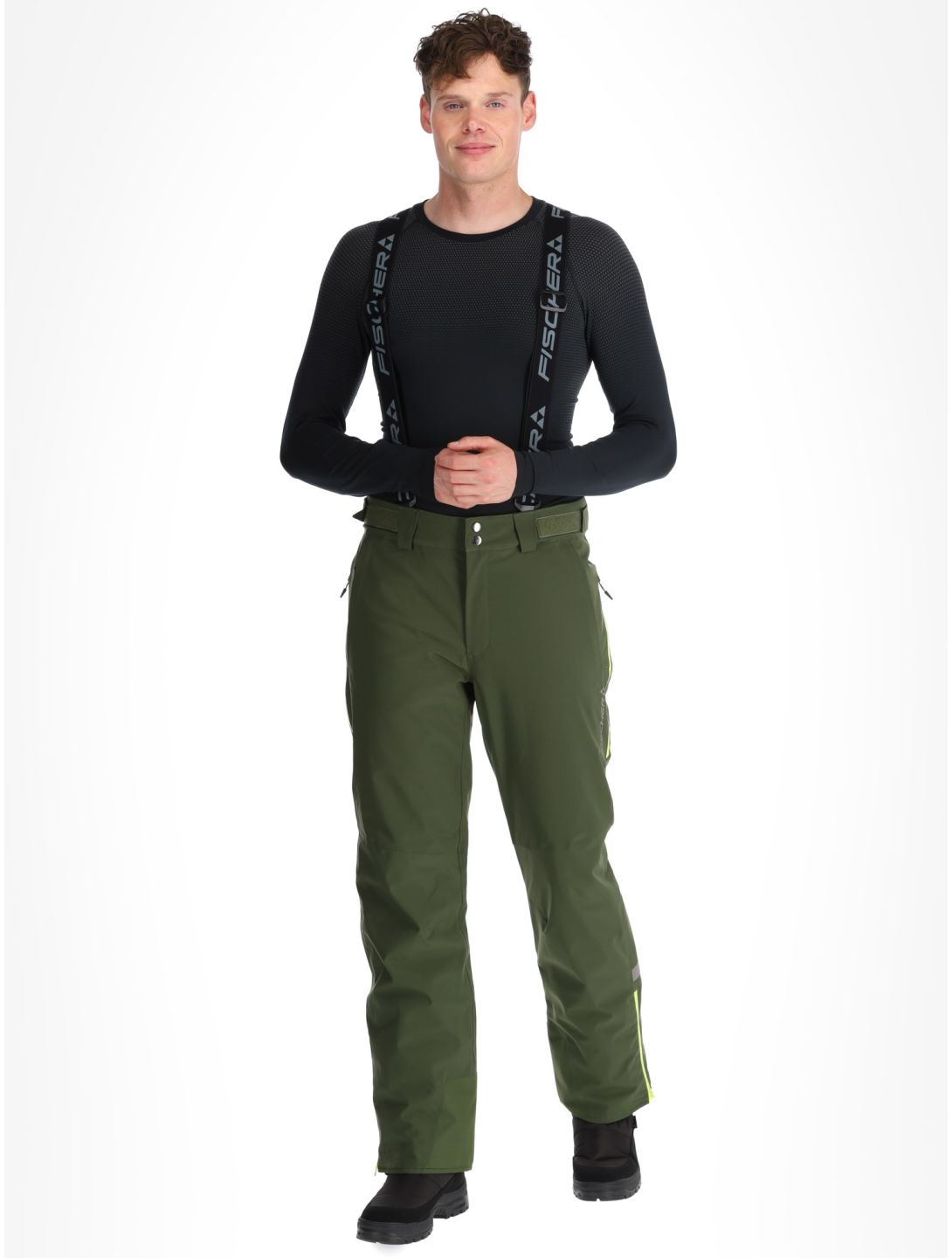 Fischer, RC4 ski pants men Rifle Green green 